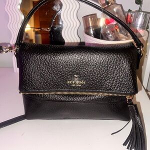 Kate Spade Black Leather Shoulder Bag